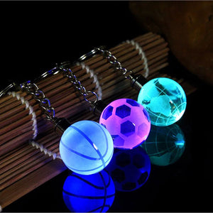 Crystal Led Baller Keychains